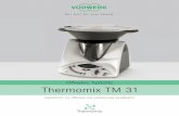 Οδηγίες Χρήσης Thermomix TM 31 απόσταση πάνω από το Thermomix TM 31 και το VAROMA (κρεμαστά ντουλάπια, ράφια) και γύρω