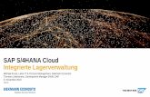 SAP S/4HANA Cloud Integrierte Lagerverwaltung...ERWEITERBARKEIT GUIDED CONFIGURATION NATIVE INTEGRATION Fokussierter Funktionsumfang Quartalsbasierter Innovationszyklus Erweiterungen