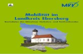 Mobilität im Landkreis Ebersberg · Öffentliche Verkehrsmittel: Nutzung von Bus und Bahn Gut 30 Prozent der Befragten sind fast täglich oder mindestens an 1-3 Tagen pro Woche mit
