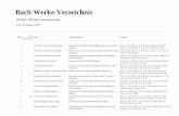Bach-Werke-Verzeichnis · Bach-Werke-Verzeichnis BWV To be placed after Title Subtitle & Notes Strength Print: 25 January, 1997 All BWV (All data), numerical order 1 Kantate am Fest