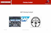 Closing Cockpit SAP Closing Cockpit - IT-Consulting - 2015-11-19¢  Closing Cockpit Ein erster Schritt