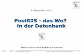 PostGIS - das Wo? in der Datenbank - PostgreSQL wiki...GeoExt/OpenLayers S. Keller und A. Neumann PostGIS - das Wo? in der Datenbank, PGDay.EU 2010 23 PostgreSQL 8.4 PostGIS 1.5 GeoServer