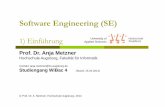 Software Engineering (SE) - HS Augsburggori/sue/1_SEuUE_WiBac4_Einfuehrung...Bernd Oestereich: Die UML-Kurzreferenz für die Praxis, Oldenbourg, 2001 Literatur Roger S. Pressman: Software
