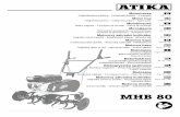 300780 - Manual - MHB 80 - Deckblatt - 00 ET...Motosapa Instrucţiuni originale – Securitatea în lucru – Piese de schimb Pag. 151 – 165 ... conditions de service, d’entretien