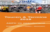 Touren & Termine 2019 - ADFC Nordrhein-Westfalen · • Der Tourguide hat das Recht, Räder / Fahrer beim Start oder während der Fahrt auszuschließen. • Kinder dürfen nur in