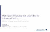 Mehrspartenlösung mit Smart Meter Gateway Einsatz · Mehrspartenlösung mit Smart Meter Gateway Einsatz XXVI. Zähler-Fachtagung, Eisenach, 13./14. November 2019 Lutz Berger. Geschäftsführer.