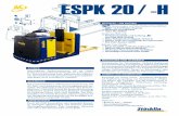 ESPK 20/-H · del hombro. Desarrollado a partir de un nuevo sistema modular complejo con uso múltiple de componentes. Ejes y pernos de las ruedas de carga y del mecanismo de elevación