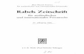 Rezension von: 'Aufsatzdokumentation zur … · 2012-05-22 · Rabeis Zeitschrift für ausländisches und internationales Privatrecht Herausgegeben in Gemeinschaft mit Bernhard Aubin,
