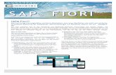 SAP® Fiori™ · PDF file 2019-11-06 · SAP® FIORI™ Planung SAP Fiori bietet fertige, in sich geschlossene Applikationen für oft genutzte Prozesse. Bei der Frage, welche Prozesse