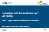 Expertise and Experience from Germany · SAP IS-DFS, PSM SAP GTS (Global Trade System) Cegedim ad>direkt . Heinz Köppel Diplom-Betriebswirt (BA) Project Management · Consulting