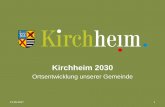 Kirchheim 2030...Kirchheimer Ei, Beschleunigungsspur 9.400 qm Grünflächen 153.000 qm davon Ortspark 101.200 qm Grünverbindungen mit Rampen 28.900 qm Lärmschutz 22.900 qm Gesamtfläche
