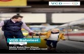 VCD Bahntest...Seite 4 | VCD Bahntest 2019/20 Für den VCD Bahntest 2019/20 wurden mehr als 1.000 Kund*innen des DB Fernverkehrs durch das Institut Quotas befragt, wie zufrieden sie