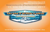 Winterkurs Sportmedizin Garmisch-Partenkirchen 11. bis 18 ... · BIA-Messung und Regeneration, Regeneratives Training (Rollen), Funktionelles Yoga, ESWT ‒ Laser ‒ Cryotherapie,