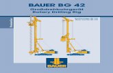 BAUER BG 42 - borama-rent.de · BAUER BG 42 Großdrehbohrgerät Rotary Drilling Rig Geräteträger BS 115 PremiumLine Base Carrier BS 115 905-689-1_3-13_BG42_BS115.qxd 15.03.2013
