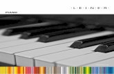 PIANO - leiner-markisen.de · PIANO Die Markise für Puristen PIANO VARIO-VOLANT Blend- und Sichtschutz Klare Linien und hochwertige Aluminiumbauteile zeichnen die PIANO aus. Die