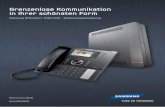 Grenzenlose Kommunikation in ihrer schönsten FormGrenzenlose Kommunikation in ihrer schönsten Form Samsung OfficeServ 7030 VoIP - Kommunikationslösung Stand Juni 2010