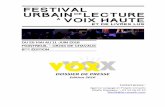 DOSSIER DE PRESSE - Festival VOXfestivalvox.com/wp-content/uploads/2016/05/DP-VOX16-v5.pdf · Romane Bohringer « Tansmette » fil ouge de l’édition 2016 Passage de l’oalité
