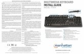 WASTE ELECTRICAL & ELECTRONIC EQUIPMENT MULTIMEDIA KEYBOARD · Easy Installation Just plug the keyboard into a USB port on the PC. The operating system will automatically detect the