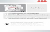 F-ARI Test · Disparo imprevisto, Rearme OK Déclenchement immédiat, Réarmement OK The device checks system isolation every 2’ min: in case of a positive result, the circuit breaker