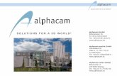 alphacam GmbH alphacam austria GmbH - KONGRESS BW · alphacam GmbH Erlenwiesen 16 D-73614 Schorndorf Tel. +49 (0)7181-9222-0 alphacam austria GmbH Handelskai 92 Gate 1 / 2. OG / Top