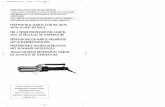 PROFESSIONAL MARCEL CURLING IRON WITH 30 HEAT …MH5004760.pdf · 2016-03-05 · WARNING: This multiple temperature curling iron has been specially designed for very coarse, thick,