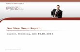 One View Finanz Report Luzern, Dienstag, den 19.04 · • Nahtlose JDE Schnittstelle mit One View Reporting und BI Publisher ... F0901 / F0006 Zeilen und Spalten sind in vielen Report