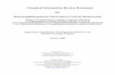 Chemical Information Review Document for ... · Chemical Information Review Document for . Diazonaphthoquinone Derivatives Used in Photoresists . Sodium 1,2-naphthoquinone-2-diazide-5-sulfonate