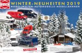 WINTER-NEUHEITEN 2019 · 42846 Fortschritt Traktor ZT 303 mit Schneefräse Die Verkaufswagen 41926, 41929 und 51758 werden mit Girlanden und Lämpchen geliefert, die für eine Weihnachtsmarkt-Deko