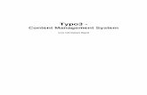 Typo3 - Content Management System - bartlweb · PDF file Typo3 - Content Management System Christian Bartl 14.10.2012 Seite 7 von 83 1 Typo3 Typo3 ist eines der meist verwendeten OpenSource-Content
