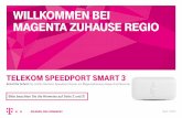 Telekom Speedport Smart 3...Wichtiger Hinweis 2 Diese Anleitung gilt nur für Router des Typs Speedport Smart 3 mit Firmware (Betriebssoftware) Version 010137.3.5.000.1 oder neuer