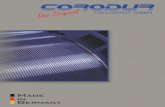 Prospekt Corodur 08 09:Prospekt Corodur 02 07 · welding consumables for use in hardfacing. The product range includes flux cored wires for open arc welding (FCAW), MIG-/ MAG-welding