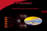 Elektronische Energiezähler · • Elektrizitätszähler nach EN 62053-21 und EN 50470 • Bauartzulassung der PTB (Physikalisch - Technischen Bundesanstalt) • Genauigkeitsklasse