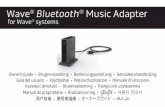 Wave Bluetooth Music Adapter - Bose · Wave® Music System III, IV and Wave® Radio System III, IV Press to hear audio from your Bluetooth device or AUX input. Press as necessary