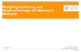 Rangfolgenbildung und Spielvorhersage mit …...Prof. Johannes Fürnkranz | Knowledge Engineering Group 2 Übersicht Ranking: Problemstellung und Definitionen Einführung in Massey's