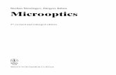 Stefan Sinzinger,Jürgen Jahns Microoptics · 2016-04-07 · Preface. It is a great honour and pleasure to have the opportunity to write the Preface to the book on “Microoptics”