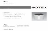 ROTEX Sanicube / HybridCube Installations- und Wartungsanleitung · 2020-03-20 · Der ROTEX Sanicube / HybridCube ist nach dem Stand der Technik und den anerkannten technischen Regeln