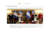  · Web viewTegucigalpa, 23 de agosto. La presidenta de Chile, Michelle Bachelet, expresó hoy, durante su visita oficial a Honduras, el interés de continuar fortaleciendo las relaciones