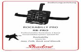 ROCKABILLY PRO RB-PRO - Kontrabass-Atelier · 2013-09-25 · SHADOW ROCKABILLY PRO BEDIENUNGSANLEITUNG DEUTSCH Seite 2/6 ROCKABILLY PRO / RB-PRO Das RB-PRO wurde in enger Zusammenarbeit