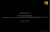TOGAF 9.1 Core Concepts - Mirko Wolff...4 TOGAF 9.1 – Core Concepts Was ist TOGAF? TOGAF ist ein Architektur-Framework. TOGAF stellt Methoden für die Erstellung, Nutzung und Pflege
