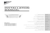 INSTALLATION MANUAL - Daikin · Installation Manual Chilled Water Fan Coil Units Installationshandbuch Kaltwasser-Ventilatorluftkühler Manuel d’installation Ventilo-convecteur