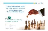 101123 final Zentralisiertes DDI - DENIC 4. DNSSEC ......NSS einzige als ’Citrix Verified’ und ’VMware Ready’ zertifizierte IPAM Lösung, die Ansprüchen von Carriern und Unternehmen