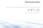 SPEICHERPROGRAMMIERBARE STEUERUNGEN FP-X · 2 FP-X User's Manual . Panasonic Electric Works Europe AG, im Folgenden kurz PEW genannt, weist darauf hin, dass Informationen und Hinweise