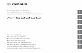 A-S2200 Owner´s Manual - de.yamaha.com...For more information, refer to the owner’s manual for your tuner. 7 CD player control keys Control the functions of a connected Yamaha CD