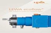 LEWA ecofl ow...LEWA ecoflow. Die Vorteile auf einen Blick. Höchste Dosiergenauigkeit LEWA Dosierpumpen gewährleisten eine schonende und präzise Förderung mit Reproduzierbarkeit