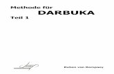 Methode für DARBUKA · 2013-10-01 · 4 Darbuka Die Darbuka wird allgemein als ein Pionierinstrument aus der Familie der so genannten Goblet Drums, d.h. kelchförmigen Trommeln angesehen.