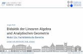 Jürgen Roth Didaktik der Linearen Algebra und …...roth@uni-landau.de 0.2.5 Vorbereitung der Prüfung 0.2.6 Nutzung der Vorbereitungszeit (90 min) 0.2.7 Durchführung der Prüfung