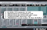 E-MU Proteus X LE • Steinberg Cubase LE • Steinberg ... · Steinberg Cubase LE E-MU 1616/1616 m /1212 m PCI Digital Audio System 7 2 - Basic Multitrack Recording In this tutorial,