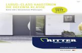 LUXUS-CLASS HAUSTÜREN DIE DECENTA KLASSE · 2019-09-26 · LUXUS-CLASS HAUSTÜREN DIE DECENTA KLASSE Serie 100 / Aluminium-Füllungen MADE IN GERMANY  E 9 n