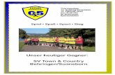 Unser heutiger Gegner: SV Town & Country Behringen/Sonneborn · 2020-02-26 · Liebe Handballfreundinnen und -freunde, Sehr geehrte Sponsoren, ich heiße Sie alle recht herzlich zum