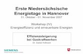 Erste Niedersächsische Energietage in Hannover...AD700*: Übergang von Chromstählen auf Werkstoffe mit Nickelbasis-Legierungen im Heißdampf (HD) - Bereich COMTES700**: Untersuchung